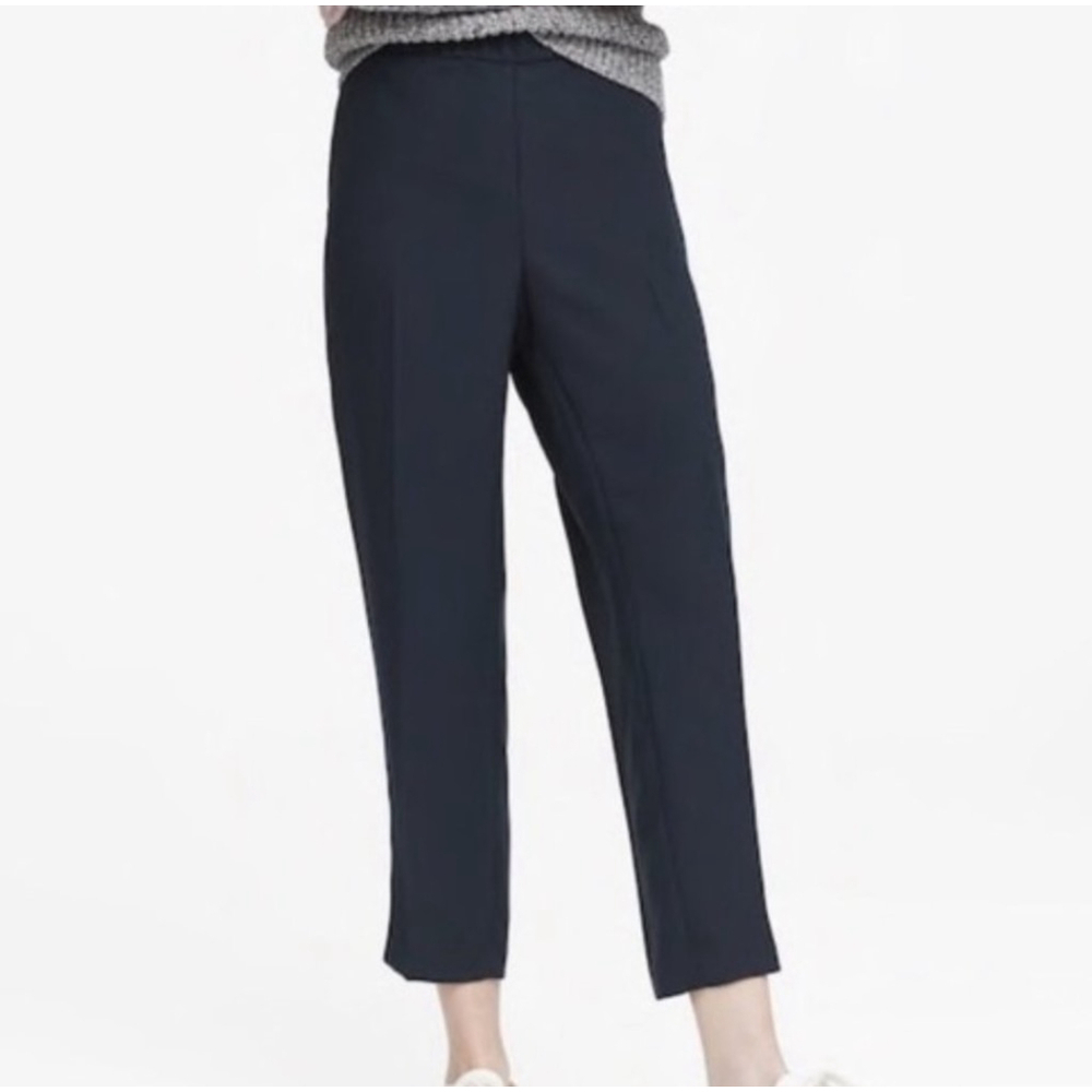 Banana Republic Navy Blue Tapered Pull On Pants Size 6